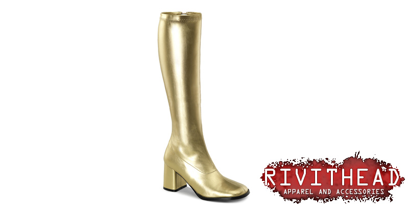 ギャングジョージ GOLD GOGO-300 Knee-High Gogo Boots at Rivithead