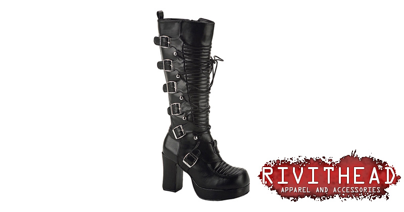 GOTHIKA-200 Boots Black Laceup