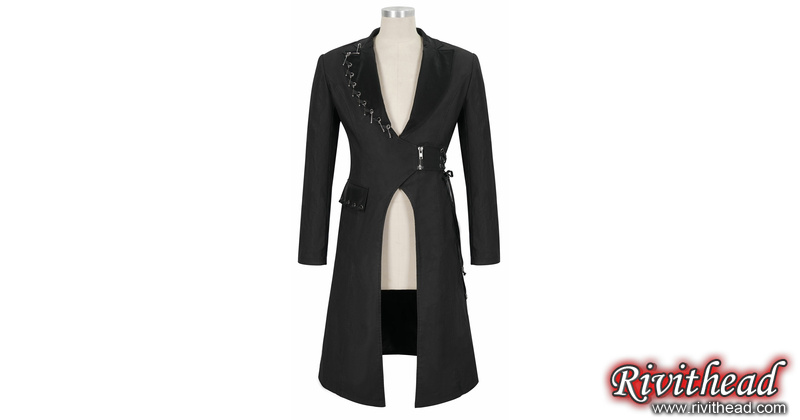 ジャケット・アウター SOFT MACHINE VANGUARD COAT L Vanguard Coat – Men's Asymmetrical Gothic Coat