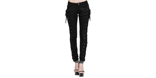 silent and lace denim pants black タグ付き silent(and) lace denim pants