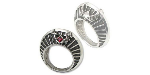 アクセサリー ALCHEMY GOTHIC: Earthly Delights ring \"N Absinthe Fairy Spirit Crystal Ring - Alchemy of England