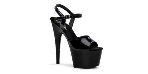 ADORE-709 Black Platform Heels Inch Stilettos
