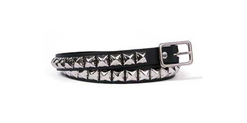 One Row Pyramid Belt: Define Your Style with Real Leather