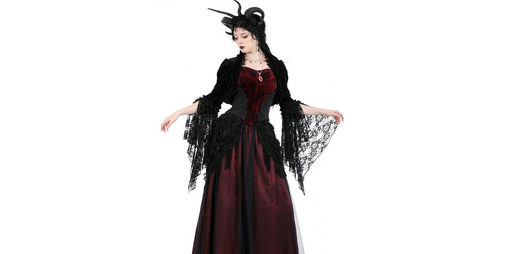 princess polly baby blue dress Sondra Black Velvet Victorian Gothic Lace Shrug for Women