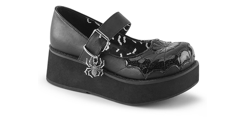 SPRITE-05 Spider Web Platform Mary Jane Shoes by Demonia