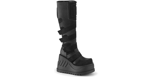 OMMO ノベルティ Demonia STOMP-228 Women's Knee High Platform Boots