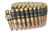 .223 Brass with black links bullet belt view 1