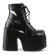 Camel-201 Black Platform Boots with Silver Bats alternate view