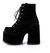 Camel-203 Black Velvet Platform Boots alternate view