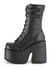 CAMEL-250 Black Vegan Leather Boots alternate view