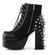 Charade-100 Black Spiked Platform Boots alternate view