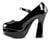 DOLLY-50 Black Patent Platform alternate view