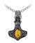 Amber Dragon Thorhammer Pendant