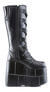STACK-308 Black PU Platforms alternate view