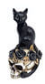 Black Cat Skull Miniature