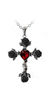 Black Rosifix Pendant Necklace