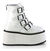 DAMNED-105 White Platform Boots alternate view