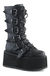 DAMNED-225 Black Vegan Leather Platform Boots