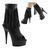 DELIGHT-1019 Black PU Boots view 1