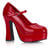 DOLLY-50 Red Patent Platform