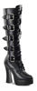 ELECTRA-2042 Black Buckle Boots view 1