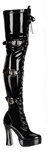 ELECTRA-3028 Black Patent Boots view 1