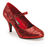 GLINDA-50G Red Glittered Heels view 1