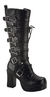 GOTHIKA-200 Black Laceup Boots view 1