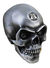 Large Metalized Colored Skull view 1