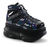 NEPTUNE-100 Black Glitter Platform Shoes