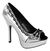 PIXIE-18 Silver Platform Shoes