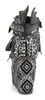 POISON-107 Black and Silver Nubuck Platform Boots alternate view