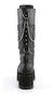 Ranger-303 black platform boots with chains alternate view