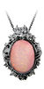 Gargoyle Shaw Pink Ocean Cameo Pendant Necklace view 1