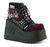 STOMP-18 Burgundy Platform Boots