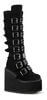 SWING-815 Black Velvet Platform Boots