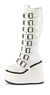 SWING-815 White Buckled Platform Boots alternate view
