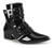 WARLOCK-55 Patent Pointy Toe Boots
