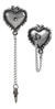 Witches Heart Earring Studs alternate view