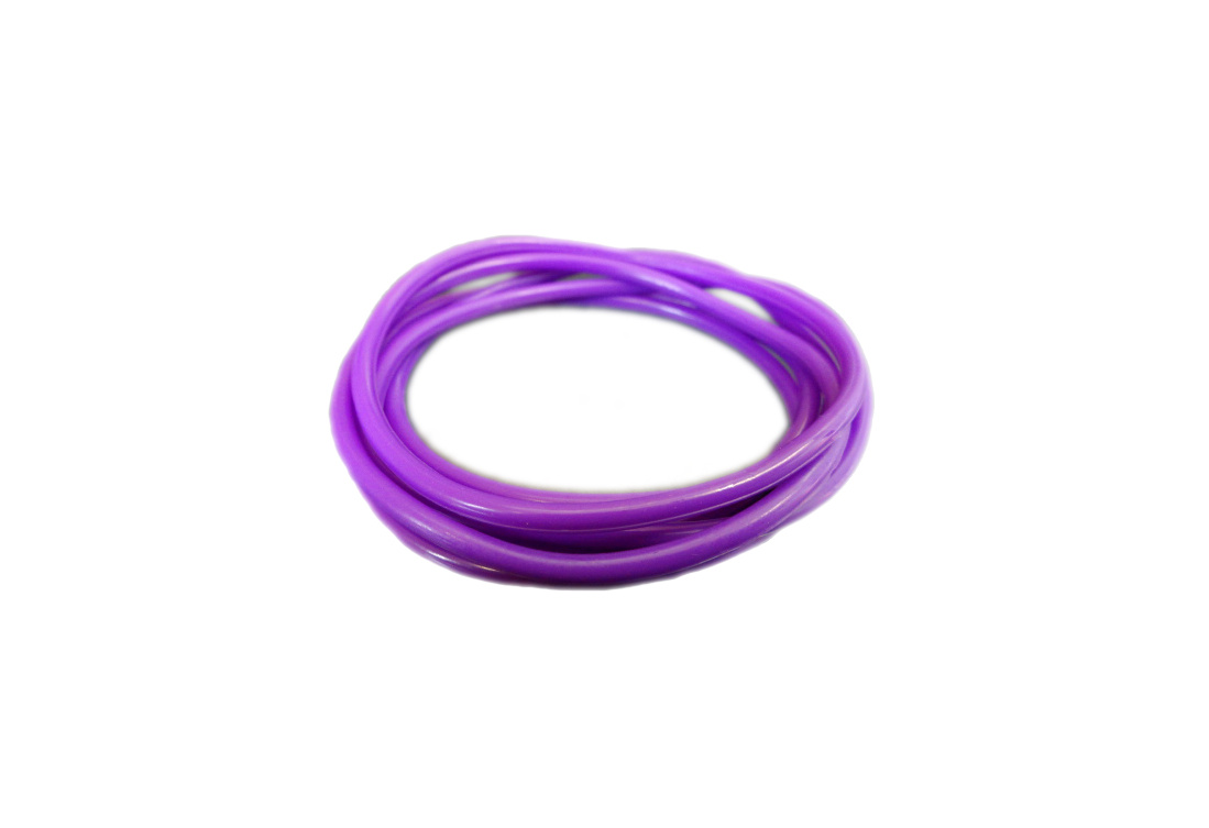 Purple Rubber Bangle (Set of 6)