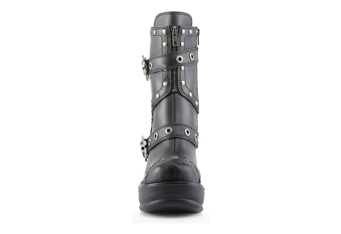 SINISTER-201 Black Platform Boots