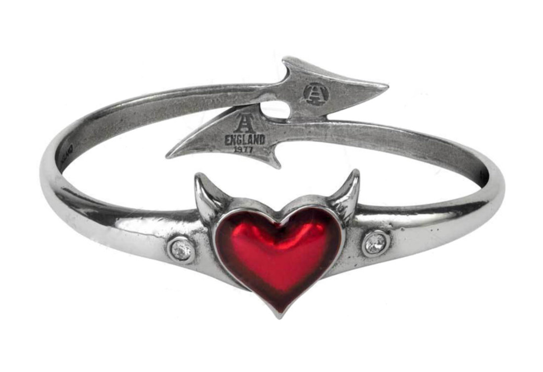 devil heart bangle by