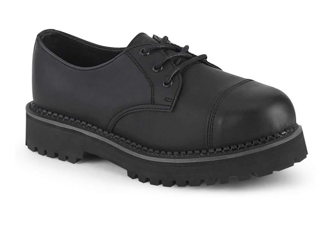RIOT-03 Vegan Leather Steel Toe Men's Shoes