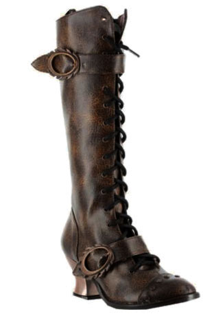 VINTAGE Brown Steampunk Boots | Rivithead