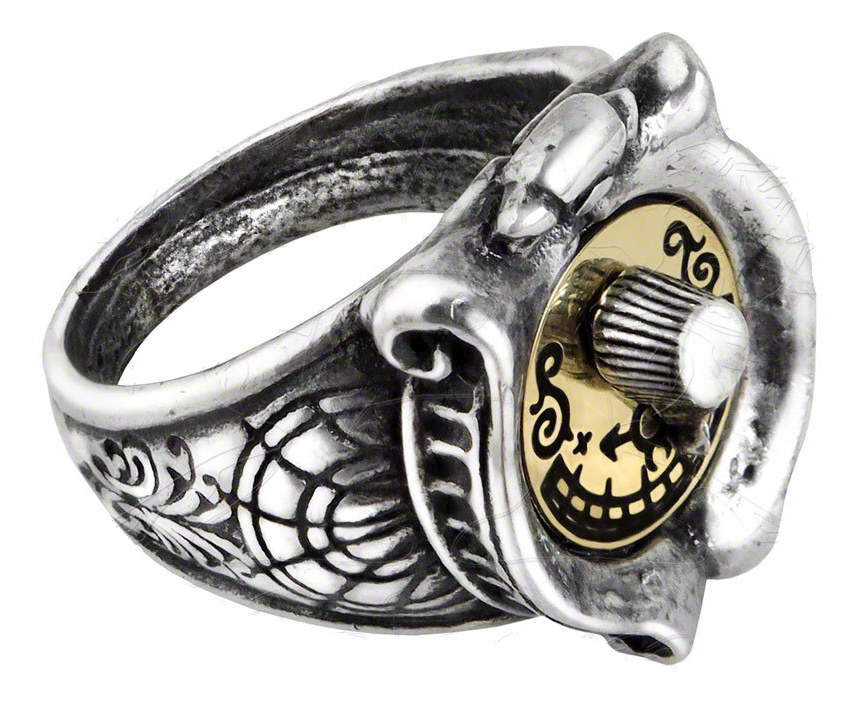 GMT Gender Gauge Ring by Gothic Alchemy – Pewter & Brass