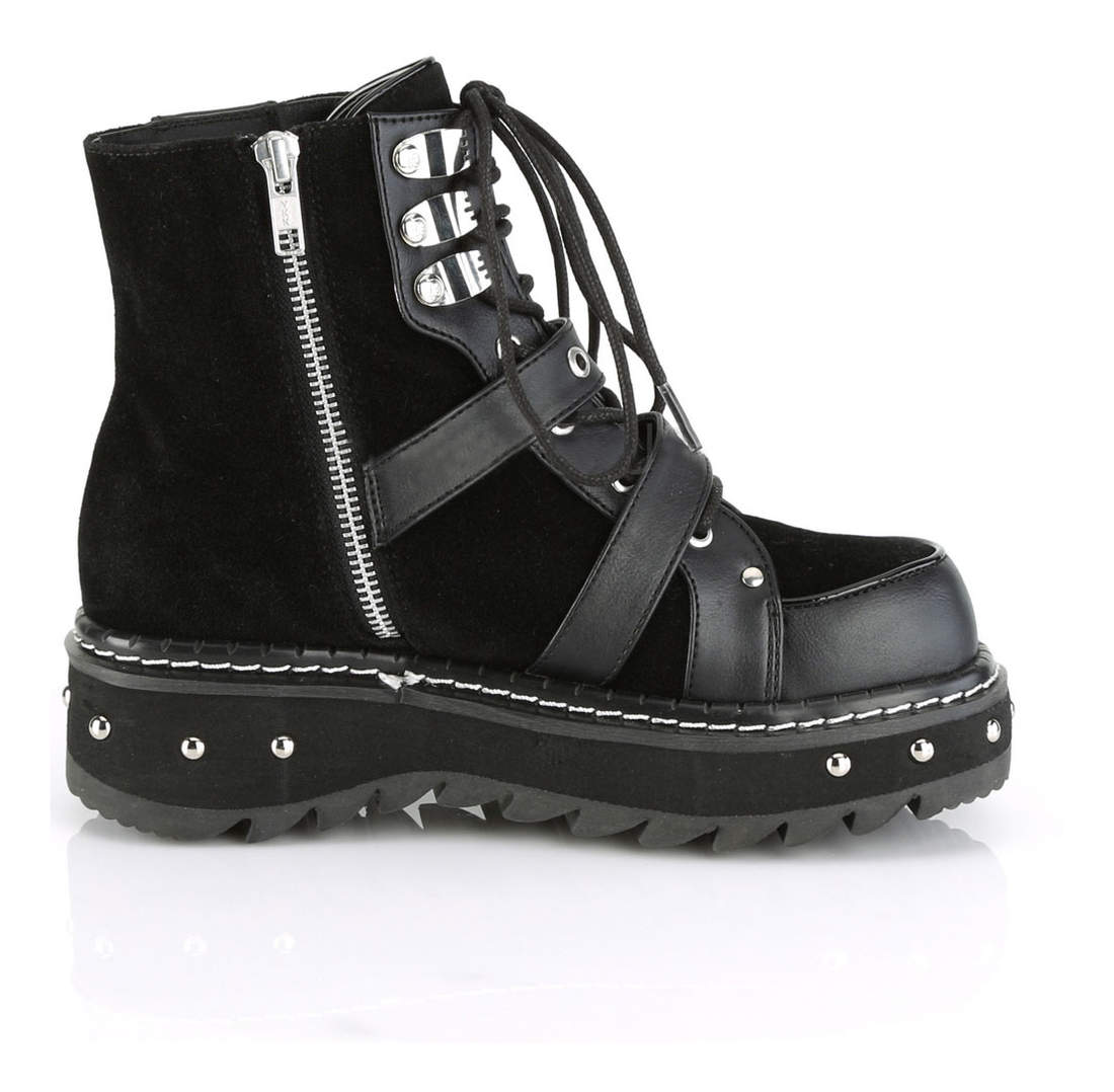 LILITH-278 Metal Studded Platform Ankle Boot