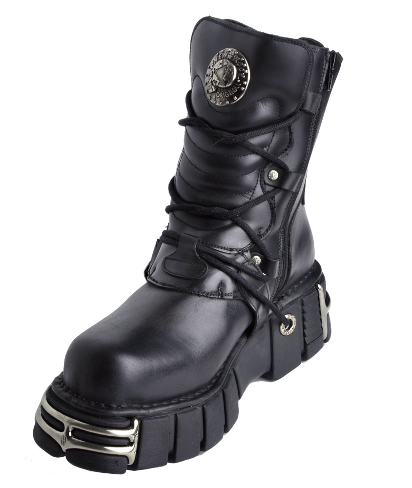 New Rock M1010 Leather Rock Boots | Rivithead Official