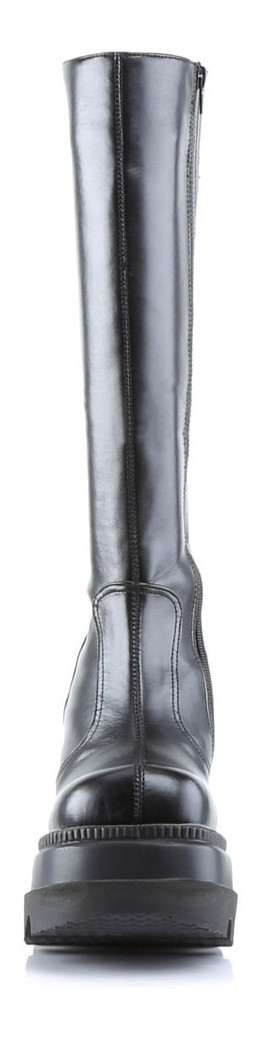 SHAKER-100 Black Platform Boots by Demonia - 4.5