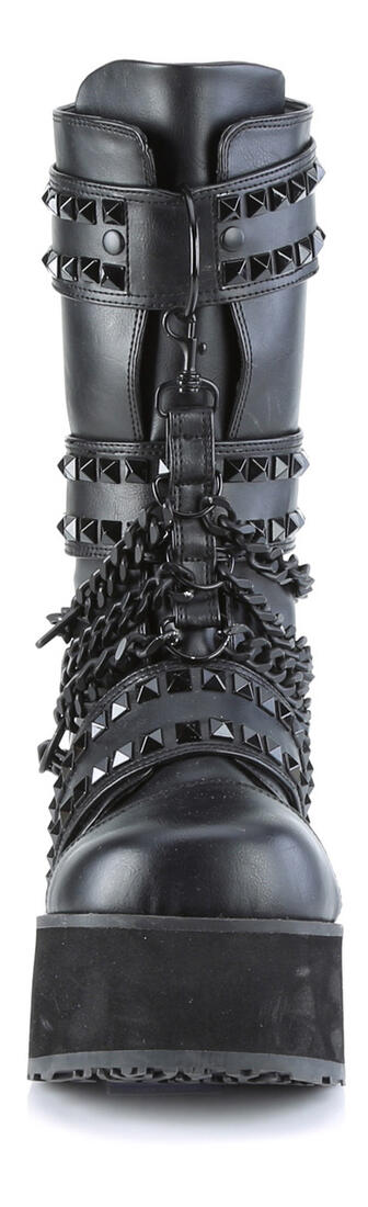 NEW! Daemonia Trashville 138 Platform Boots (Men\'s Size 11) Demonia TRASHVILLE-138 Platform Mid-Calf Boot, Blk Vegan  main image 2