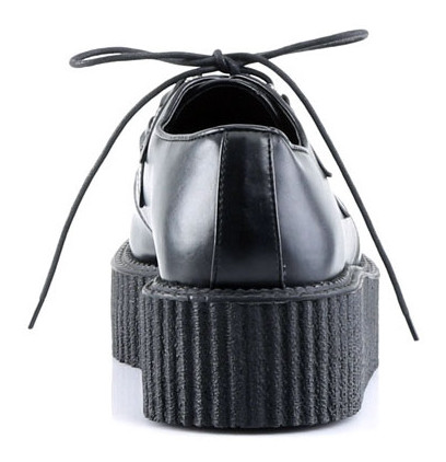 V-CREEPER-502 Black Platform Creepers with Hidden Compartment